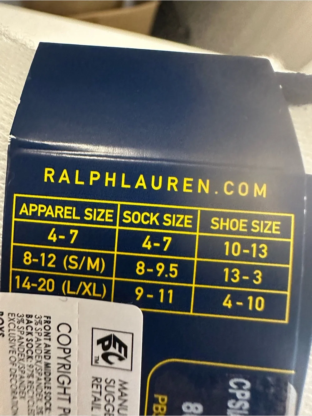 Boy’s Polo by Ralph Lauren Sock (3-Pack)